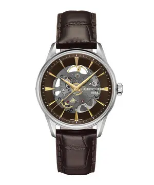 Certina DS-1 Skeleton C029.907.16.081.00, Verze: hnědá 