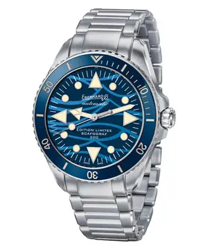 Eberhard Scafograf 200 Onde Bleue Limited Edition 41046.01 CA2C, Verze: modrá 
