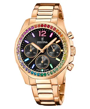 Festina Boyfriend Chronograph Rainbow F20639/3, Verze: růžové zlato2 