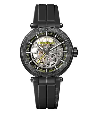 Herbelin Newport Carbon Titanium Automatic Skeleton 1888SQCTN14CA, Verze: černá2 