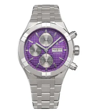 Maurice Lacroix Aikon Automatic Titanium Chronograph AI6038-TT032-430-1, Verze: fialová 
