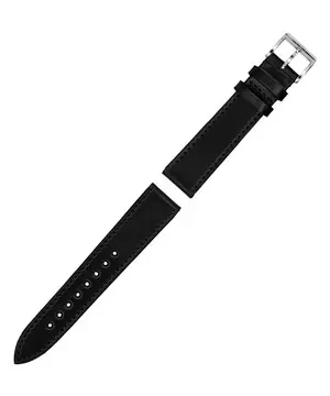 Řemínek MeisterSinger SCF11 černý, Verze: černá, Šířka řemínku: 18 mm, Šířka u spony: 16 mm 