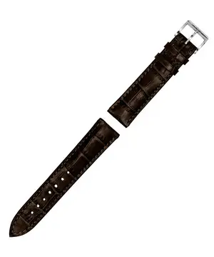 Řemínek MeisterSinger WG02 hnědý, Verze: hnědá, Šířka řemínku: 18 mm, Šířka u spony: 16 mm 