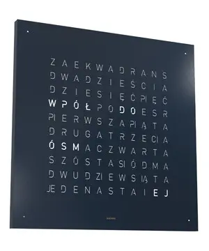 Hodiny Qlocktwo Earth 45 Midnight Limited Edition, Verze: modrá 