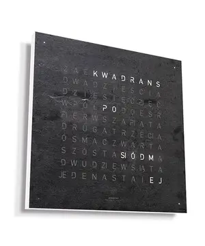 Hodiny Qlocktwo Earth 45 Creators Edition Metamorphite, Jazyk: PL Poland 