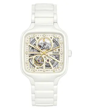 Rado True Square Automatic Open Heart R27073702, Verze: bílá 