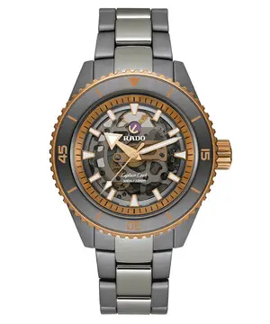 Rado Captain Cook High-Tech Ceramic Skeleton R32148162, Verze: šedá 