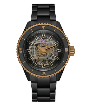 Rado Captain Cook High-Tech Ceramic Skeleton R32192152, Verze: černá 