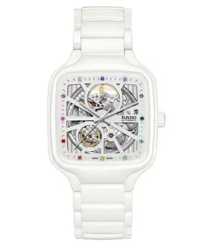 Rado True Square Automatic Open Heart R27073712, Verze: bílá 