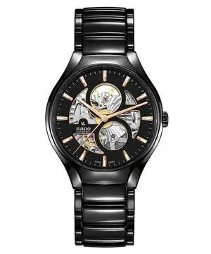 Rado True Round Automatic Open Heart R27107172, Verze: černá 