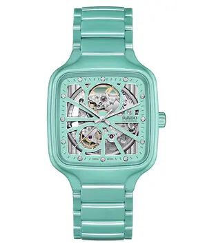 Rado True Square Automatic Open Heart R27176712, Verze: zelená 