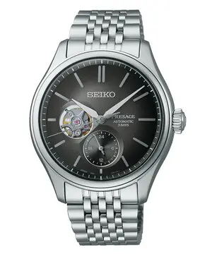 Seiko Presage Classic Automatic Shiro-Iro Open Heart SPB471J1, Verze: černá 