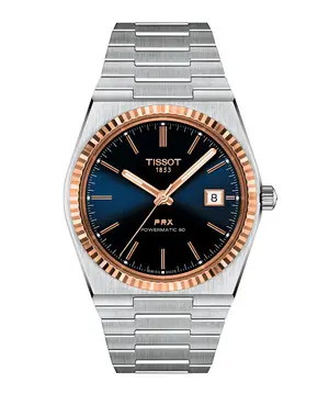 Tissot PRX T931.407.41.041.00 Powermatic 80 Steel & 18K Gold, Verze: modrá 