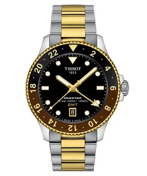 Tissot Seastar 1000 Quartz GMT T120.852.22.051.00, Verze: žluté zlato 
