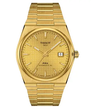 Tissot PRX Powermatic 80 T137.407.33.021.00, Verze: žluté zlato 