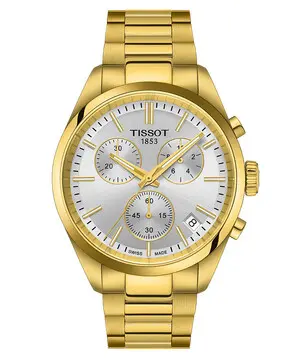 Tissot PR 100 Chronograph T150.417.33.031.00, Verze: žluté zlato 