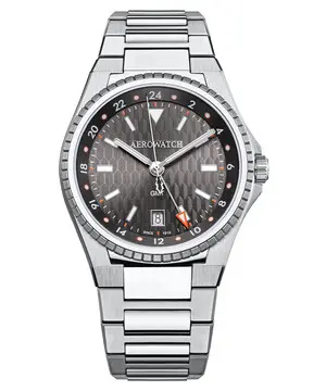 Aerowatch Milan GMT A 44999 AA01 M, Verze: stříbrná 