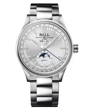 Ball Engineer II Moon Calendar Limited Edition NM3016C-S1J-SL, Verze: stříbrná 