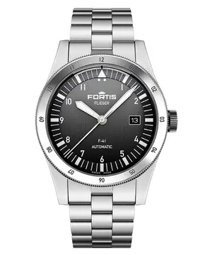 Fortis Flieger F-41 Black F4220017, Verze: stříbrná 