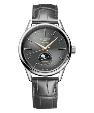 Longines Flagship Heritage Moonphase L4.815.4.52.2, Verze: šedá 