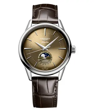 Longines Flagship Heritage Moonphase L4.815.4.62.2, Verze: hnědá2 