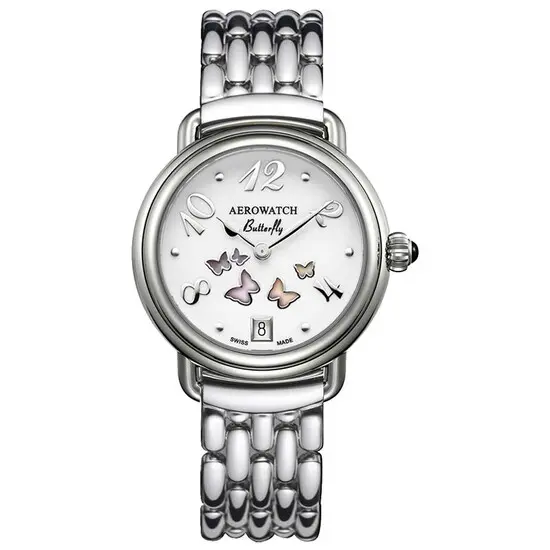 Dámské hodinky Aerowatch 1942 Butterfly A 44960 AA01 M, Verze: ocelová 