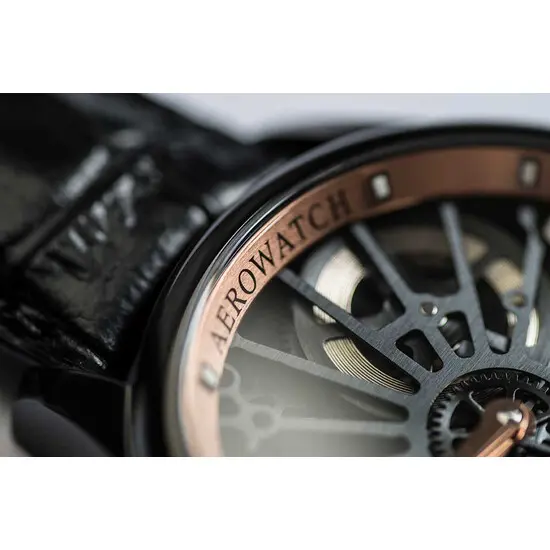 Pánské hodinky Aerowatch Renaissance Skeleton Cobweb A 50981 NO20, Verze: růžové zlato , 5 image