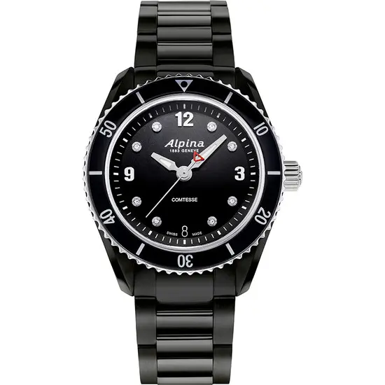 Dámské hodinky Alpina Alpiner Comtesse Sport Quartz AL-240BD3FBC6B, Verze: černá 