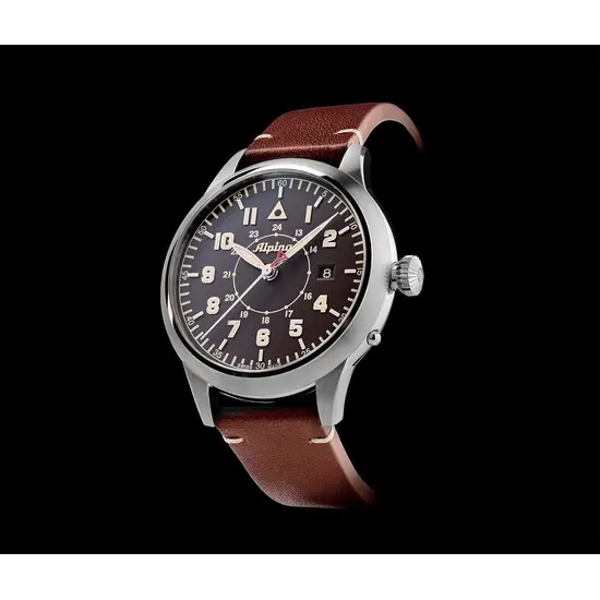 Pánské hodinky Alpina Startimer AL-525BBG4SH6 Pilot Heritage Automatic Limited Edition, Verze: hnědá , 5 image