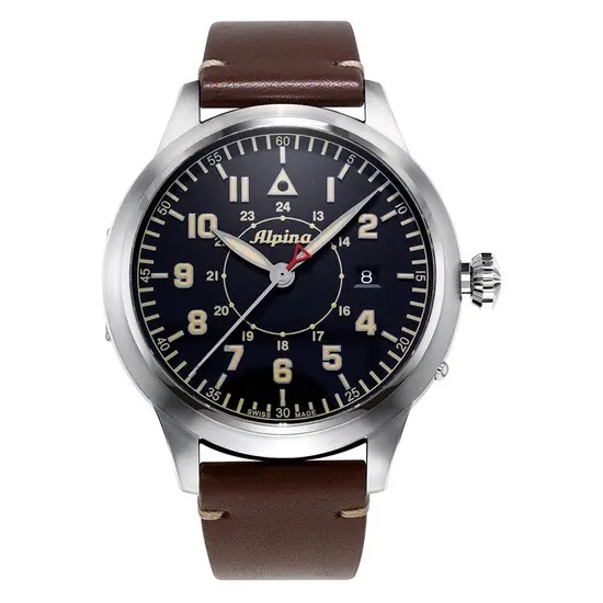 Pánské hodinky Alpina Startimer AL-525BBG4SH6 Pilot Heritage Automatic Limited Edition, Verze: hnědá 