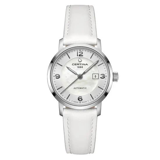 Dámské hodinky Certina DS Caimano Lady Automatic C035.007.17.117.00, Verze: bílá 