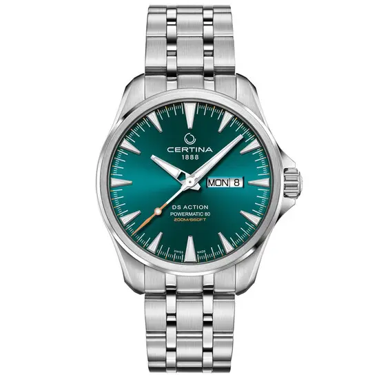 Pánské hodinky Certina DS Action C032.430.11.091.00 Big Date Powermatic 80, Verze: zelená 
