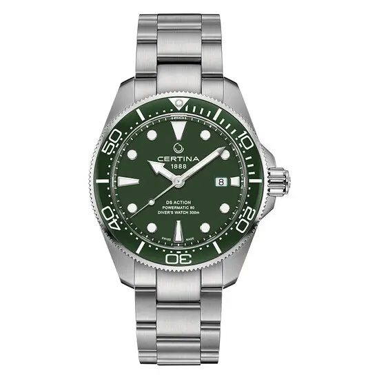 Pánské hodinky Certina DS Action Diver C032.607.11.091.00, Verze: zelená 