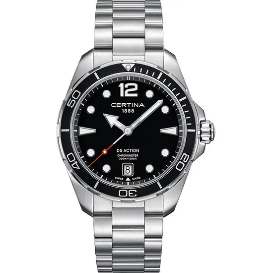 Pánské hodinky Certina DS Action Gent C032.451.11.057.00, Verze: černá 