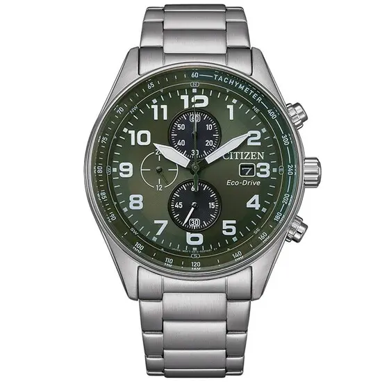 Pánské hodinky Citizen Urban Chronograph CA0770-72X, Verze: zelená 
