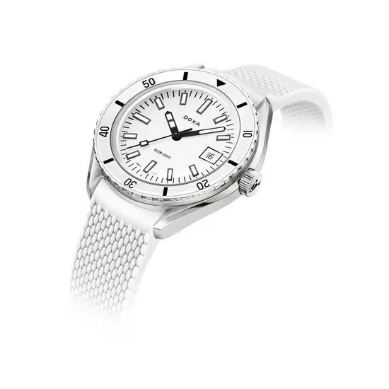 Pánské hodinky Doxa SUB 200 Whitepearl 799.10.011.23, Verze: bílá , 3 image