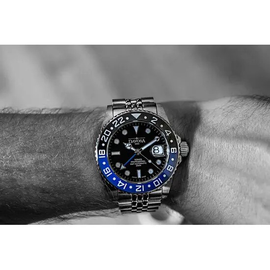 Pánské hodinky Davosa Ternos Professional TT GMT Automatic 161.571.04, Verze: modrá2 , 7 image