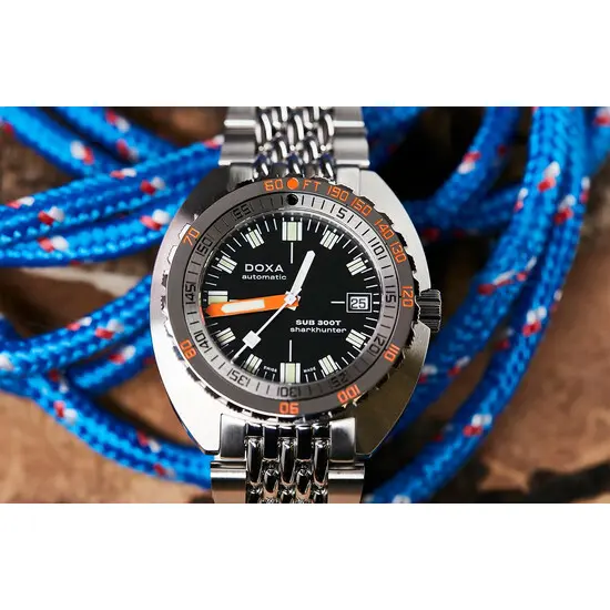 Pánské hodinky Doxa SUB 300T Sharkhunter 840.10.101.10, Verze: černá , 4 image