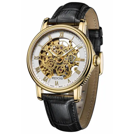Pánské hodinky Epos Emotion Skeleton 3390.156.22.20.25 