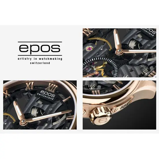 Pánské hodinky Epos Originale Skeleton Limited Edition 3500.169.24.25.34, Verze: růžové zlato2 , 3 image