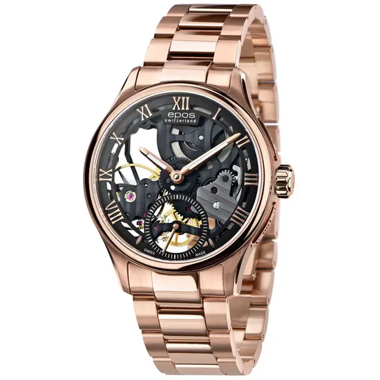 Pánské hodinky Epos Originale Skeleton Limited Edition 3500.169.24.25.34, Verze: růžové zlato2 