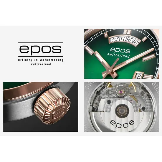 Pánské hodinky Epos Passion Day Date 3501.142.34.93.44, Verze: zelená2 , 4 image