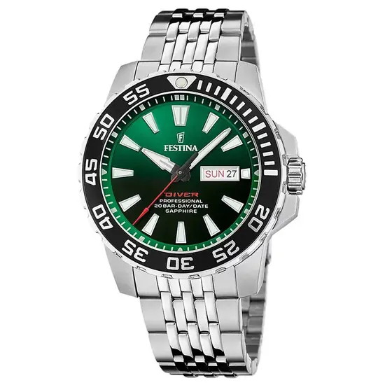 Pánské hodinky Festina Professional Diver F20661/2, Verze: zelená 