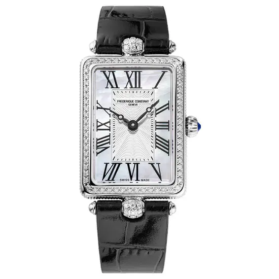 Dámské hodinky Frederique Constant Classics Art Deco Carree FC-200MPW2ACD6, Verze: černá 