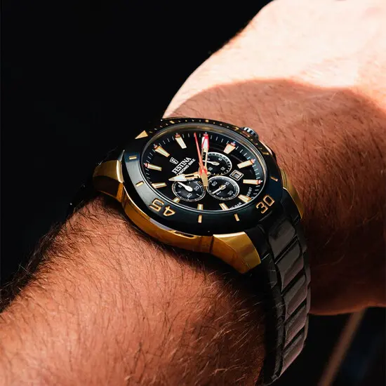 Pánské hodinky Festina Chrono Bike 2022 Special Edition F20644/1, Verze: žluté zlato , 4 image