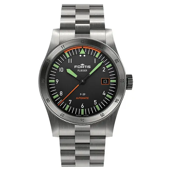 Pánské hodinky Fortis Flieger F-39 Automatic F4220005, Verze: černá2 