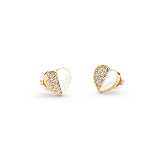 Náušnice Guess Lovely Guess JUBE03048JWYGWHT/U, Verze: bílá 