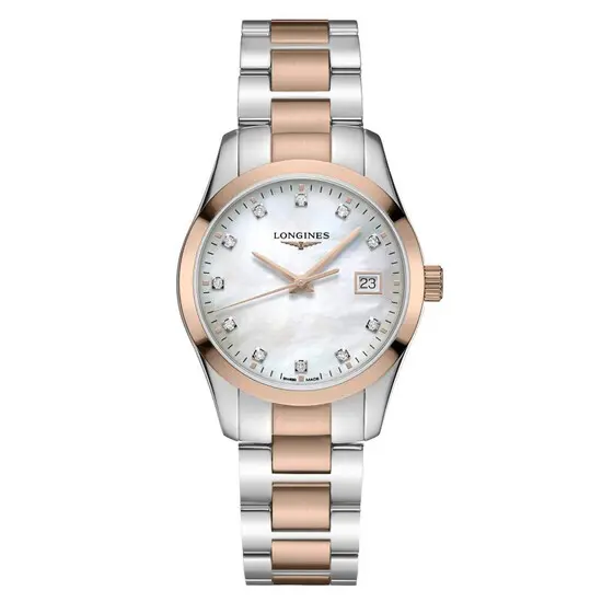Dámské hodinky Longines Conquest Classic L2.386.3.87.7, Verze: růžové zlato 