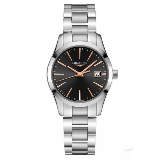 Dámské hodinky Longines Conquest Classic L2.386.4.52.6, Verze: černá 