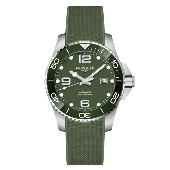 Pánské hodinky Longines HydroConquest Automatic L3.782.4.06.9, Verze: zelená 